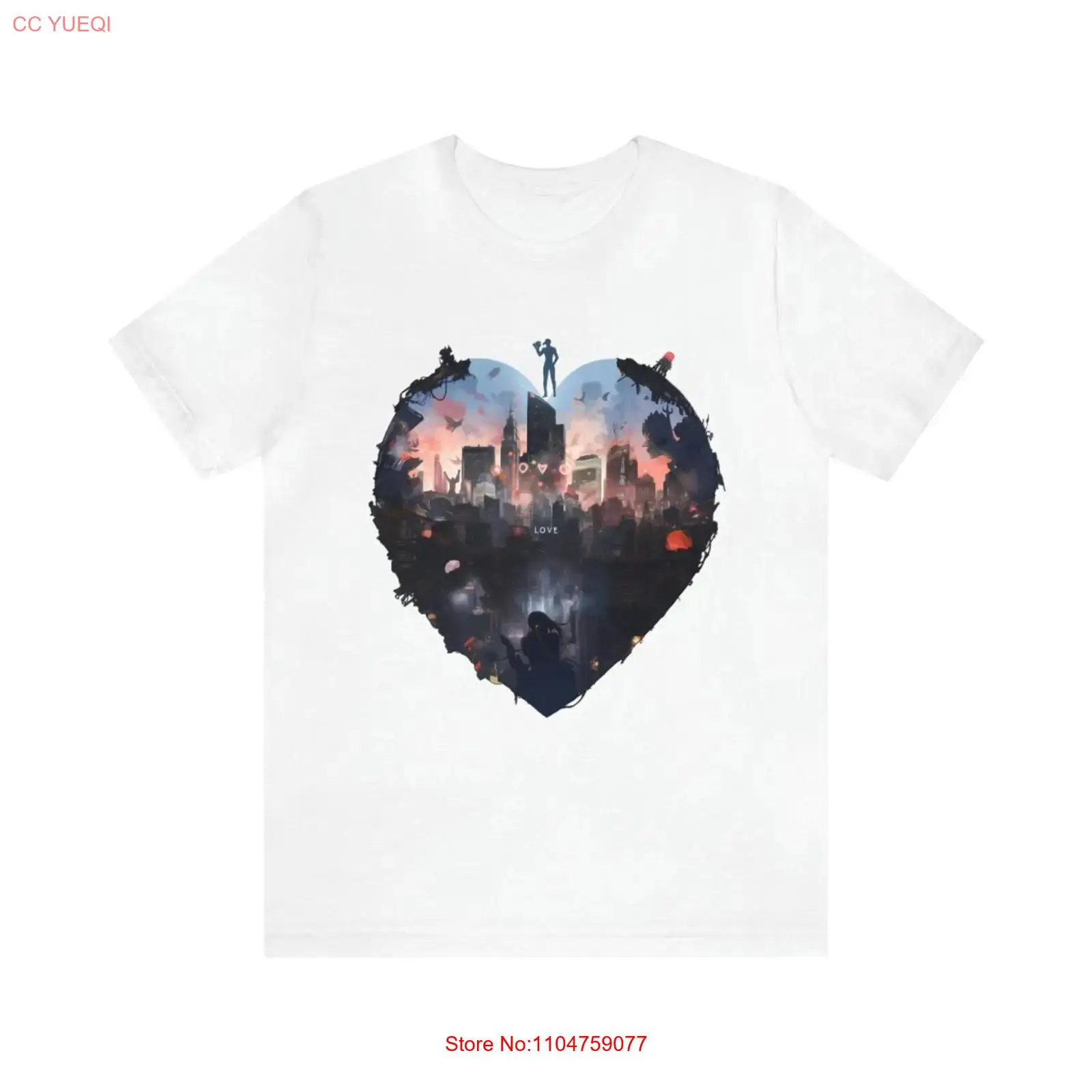 Vintage Fashion York - เสื้อยืดสีขาว I Heart New York City