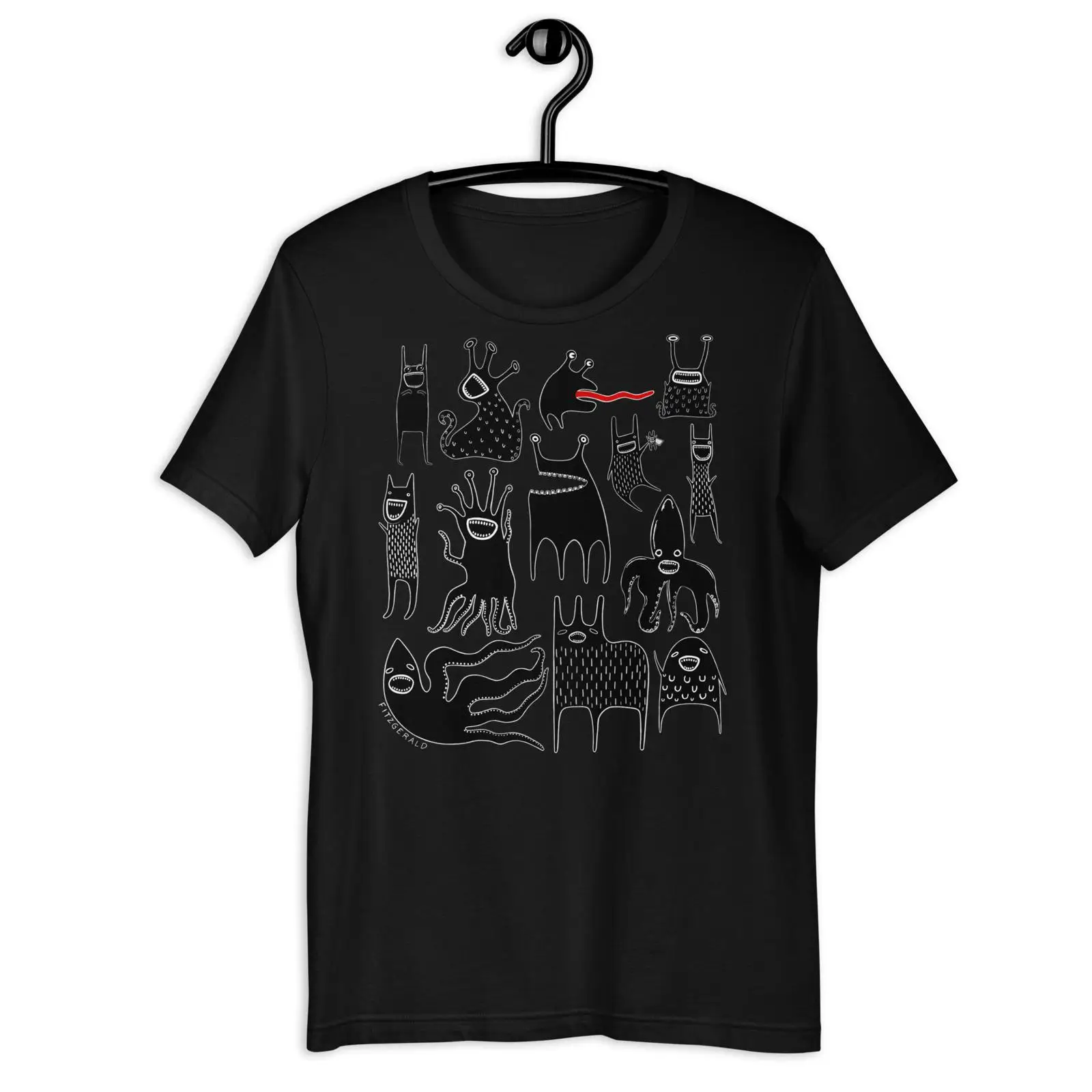 เสื้อยืดลายมอนสเตอร์โกธิกน่ารั - Quirky Vintage Fashion บทวิจารณ์และราคา