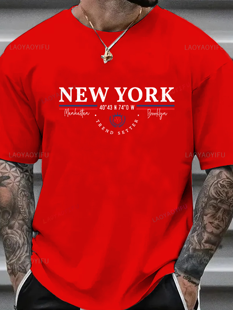 เสื้อยืดลายกราฟิกนิวยอร์ก ยูนิ - Vintage Fashion York บทวิจารณ์และราคา