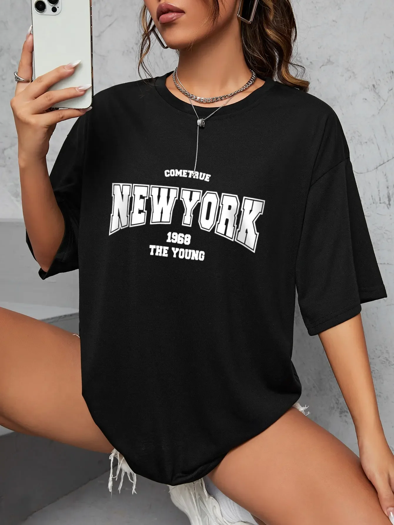 วินเทจ 1968 นิวยอร์กเสื้อยืดกร - Vintage Fashion York บทวิจารณ์และราคา
