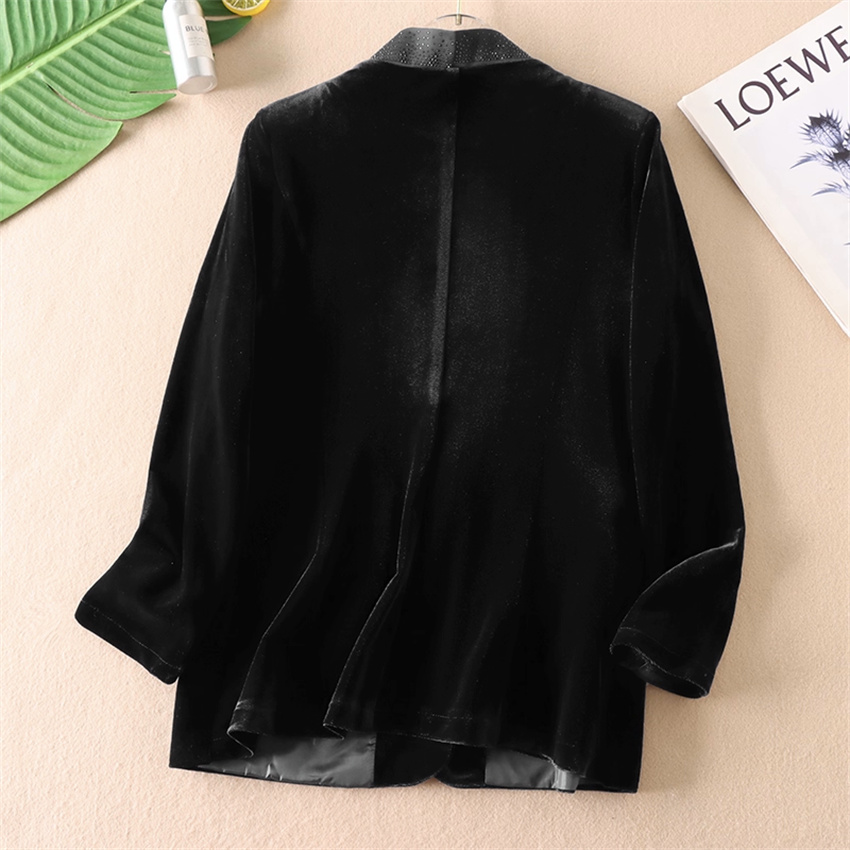 เสื้อเบลเซอร์กำมะหยี่สีทองสไตล - Velvet Blazer Vintage บทวิจารณ์และราคา