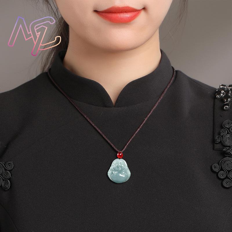จี้พระกวนอิมหยกพม่า สร้อยคอแบบ - Vintage Fashion Accessories บทวิจารณ์และราคา