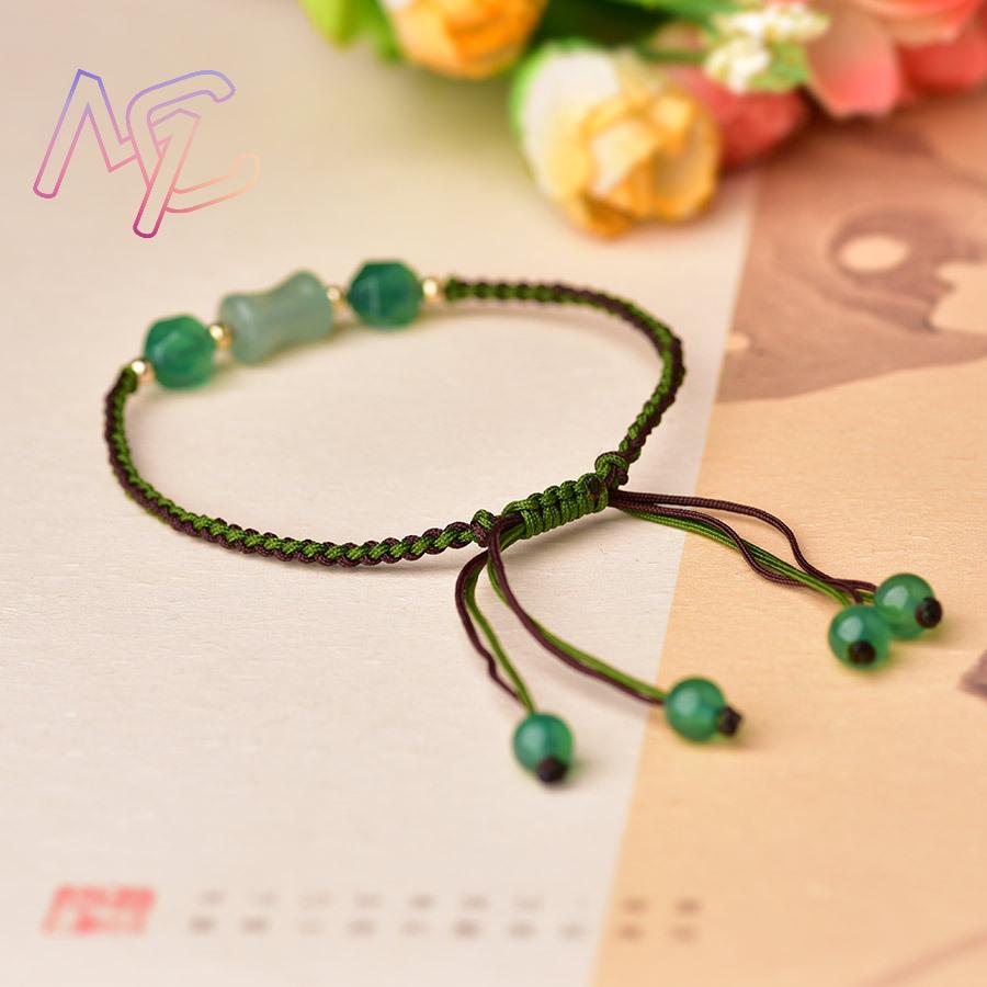 สร้อยข้อมือลูกปัดหยกธรรมชาติสี - Vintage Fashion Accessories บทวิจารณ์และราคา