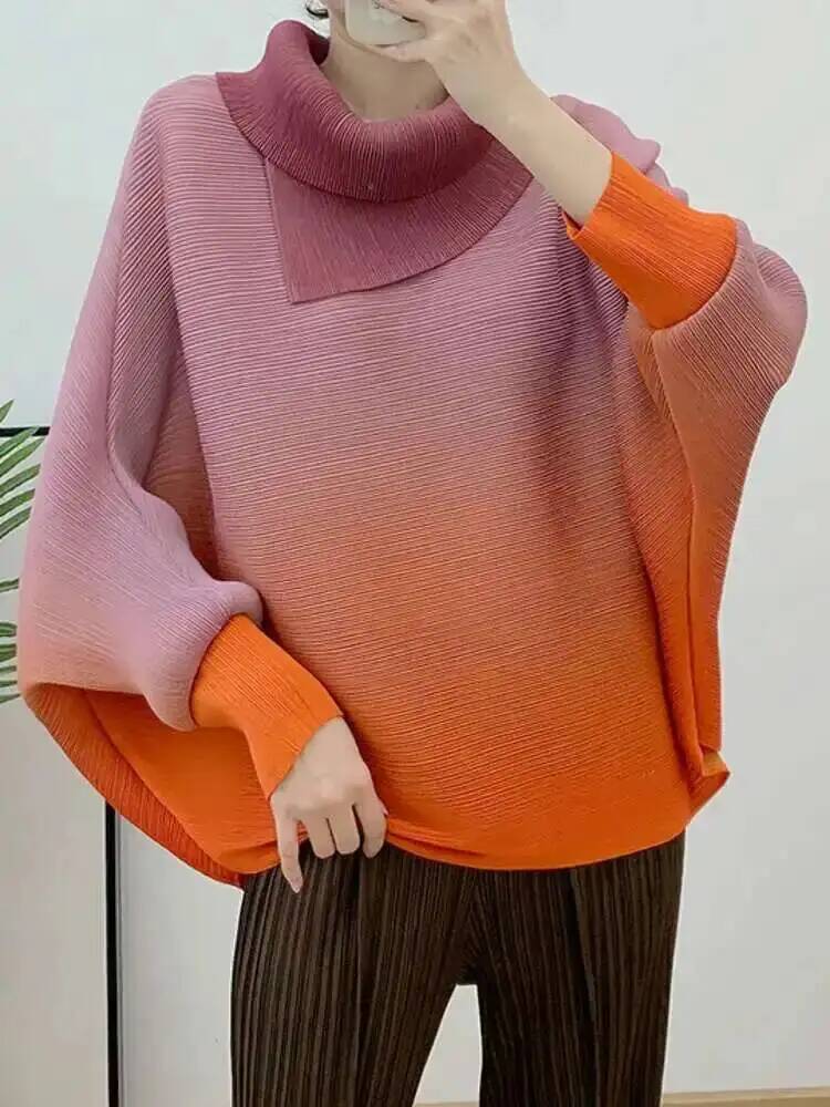 เสื้อยืดจีบไล่เฉดสีสำหรับผู้หญ - Vintage Fashion Build บทวิจารณ์และราคา