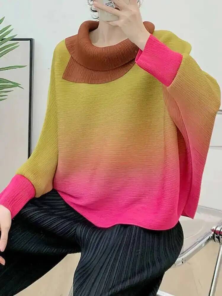 เสื้อยืดจีบไล่เฉดสีสำหรับผู้หญ - Vintage Fashion Build บทวิจารณ์และราคา