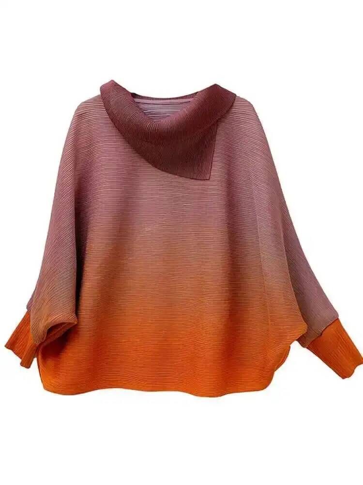 เสื้อยืดจีบไล่เฉดสีสำหรับผู้หญ - Vintage Fashion Build บทวิจารณ์และราคา