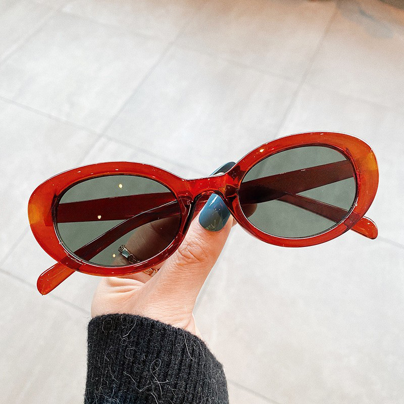 แว่นกันแดดทรงวงรีขนาดเล็กสไตล์ - Vintage Fashion Y2K บทวิจารณ์และราคา