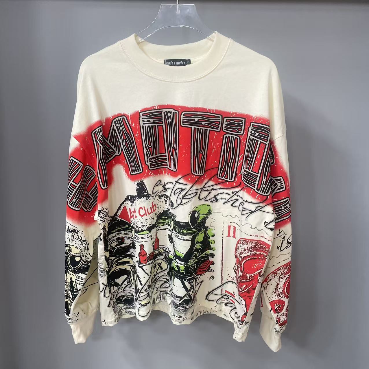 เสื้อยืดแขนยาวดีไซน์เนอร์คุณภา - Vintage Fashion Design บทวิจารณ์และราคา