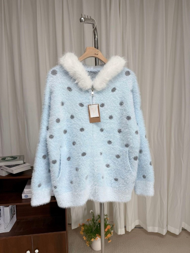 เสื้อโค้ทลายจุดสไตล์เกาหลีหวาน - Vintage Fashion In Japan บทวิจารณ์และราคา