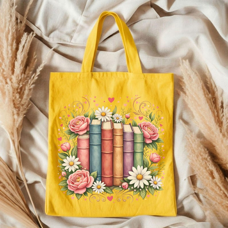กระเป๋าผ้าแคนวาสลายดอกไม้สีสัน - Vintage Fashion Coloring Book บทวิจารณ์และราคา