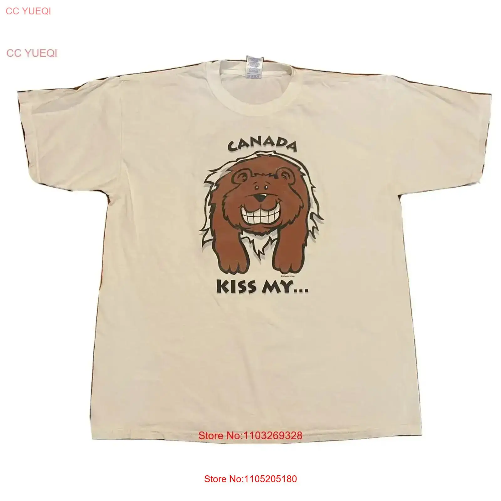 เสื้อยืด Canada Kiss My Bear B - Vintage Fashion Canada บทวิจารณ์และราคา