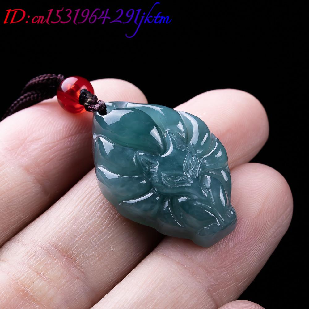 หยกพม่าธรรมชาติจี้รูปสุนัขจิ้ง - Vintage Fashion Accessories บทวิจารณ์และราคา