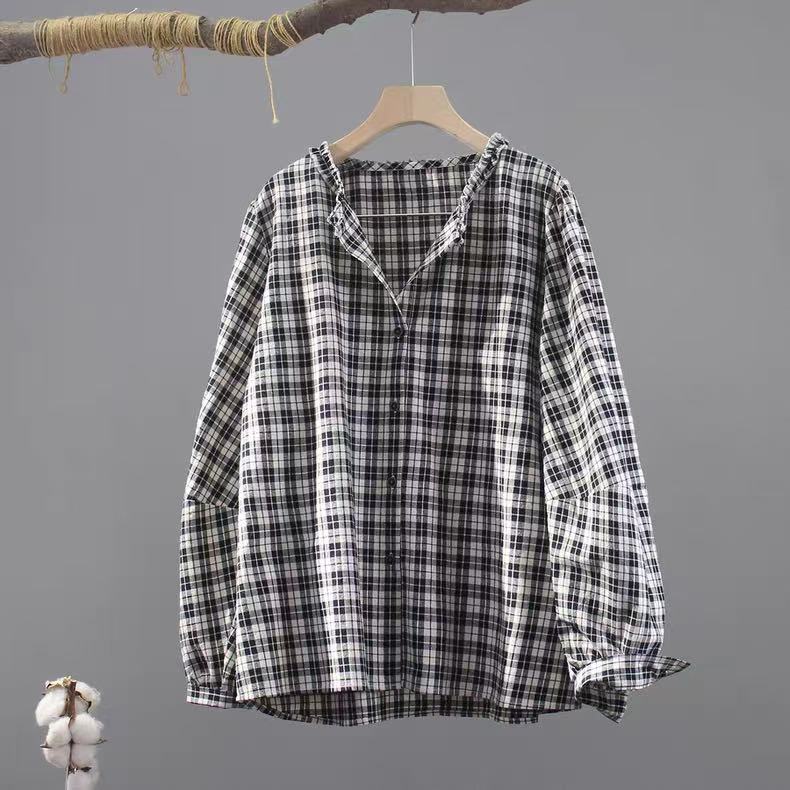 เสื้อเชิ้ตลายสก็อตผู้หญิงแฟชั่ - Vintage Fashion In Japan บทวิจารณ์และราคา