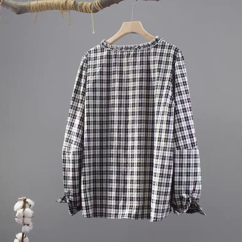 เสื้อเชิ้ตลายสก็อตผู้หญิงแฟชั่ - Vintage Fashion In Japan บทวิจารณ์และราคา