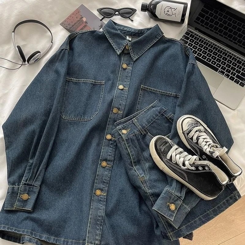 ชุดกระโปรงยีนส์ Y2K: เสื้อแจ็ค - Vintage Fashion Y2K บทวิจารณ์และราคา
