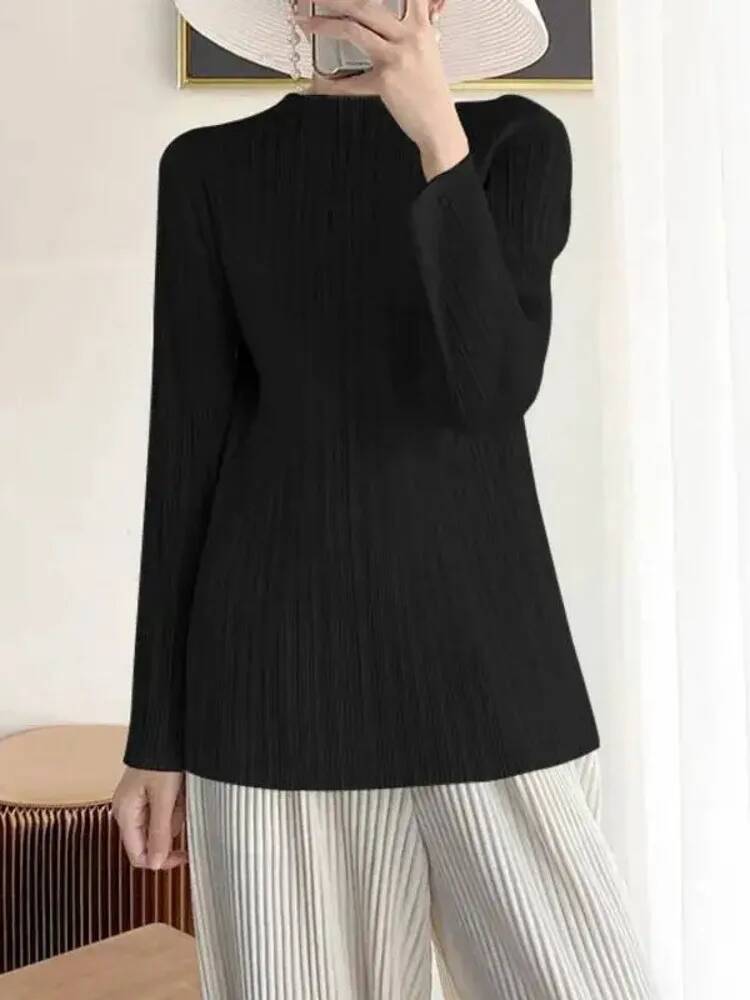 แฟชั่นเสื้อยืดสีทึบผู้หญิงคอกล - Vintage Fashion Build บทวิจารณ์และราคา