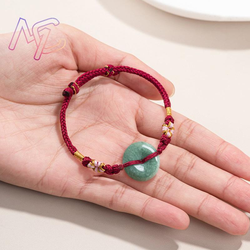 สีเขียวพม่า Jadeite Donut สร้อ - Vintage Fashion Accessories บทวิจารณ์และราคา
