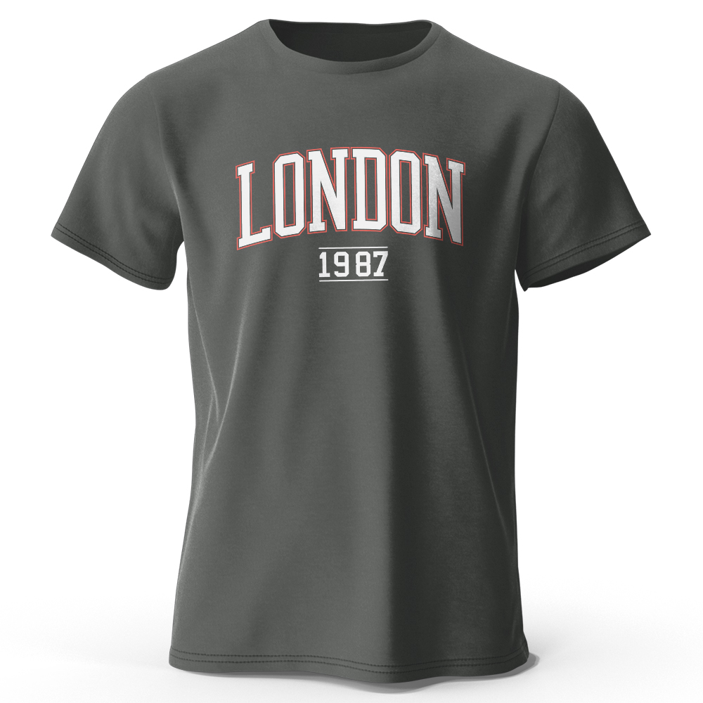 เสื้อยืดวินเทจลายลอนดอนปี 1987 - Vintage Fashion London บทวิจารณ์และราคา