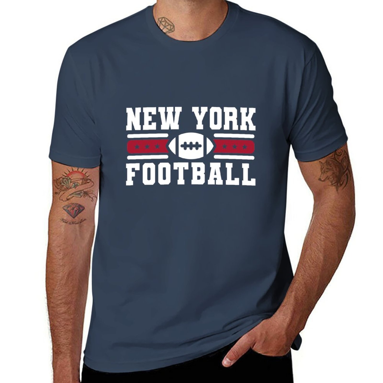 นิวยอร์กเสื้อยืดทีมฟุตบอล NY ย - Vintage Fashion York บทวิจารณ์และราคา
