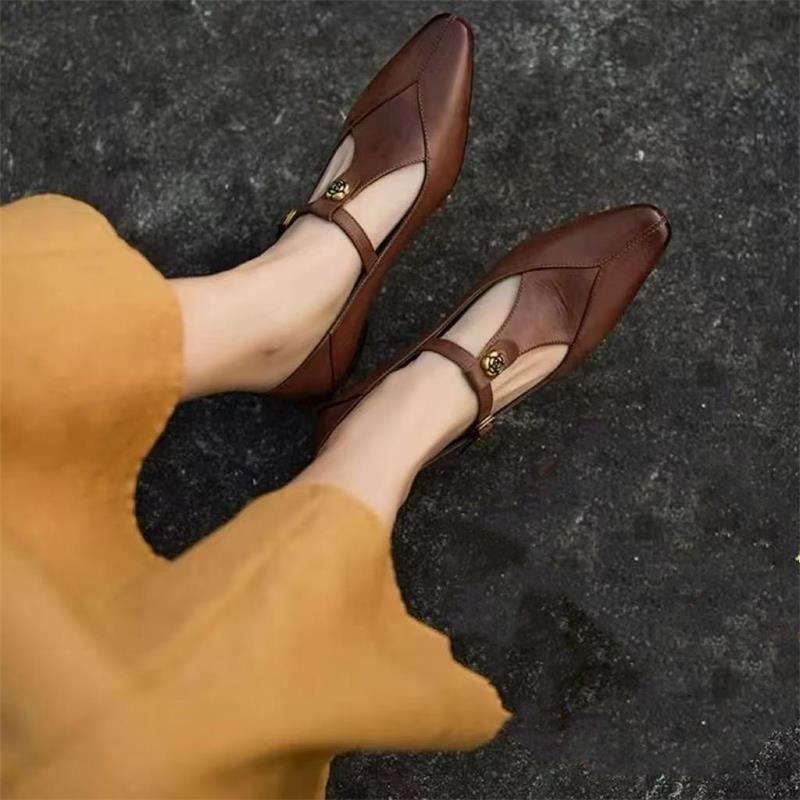 รองเท้าโลฟเฟอร์แบบ T-Strap ประ - Vintage Old Fashion บทวิจารณ์และราคา