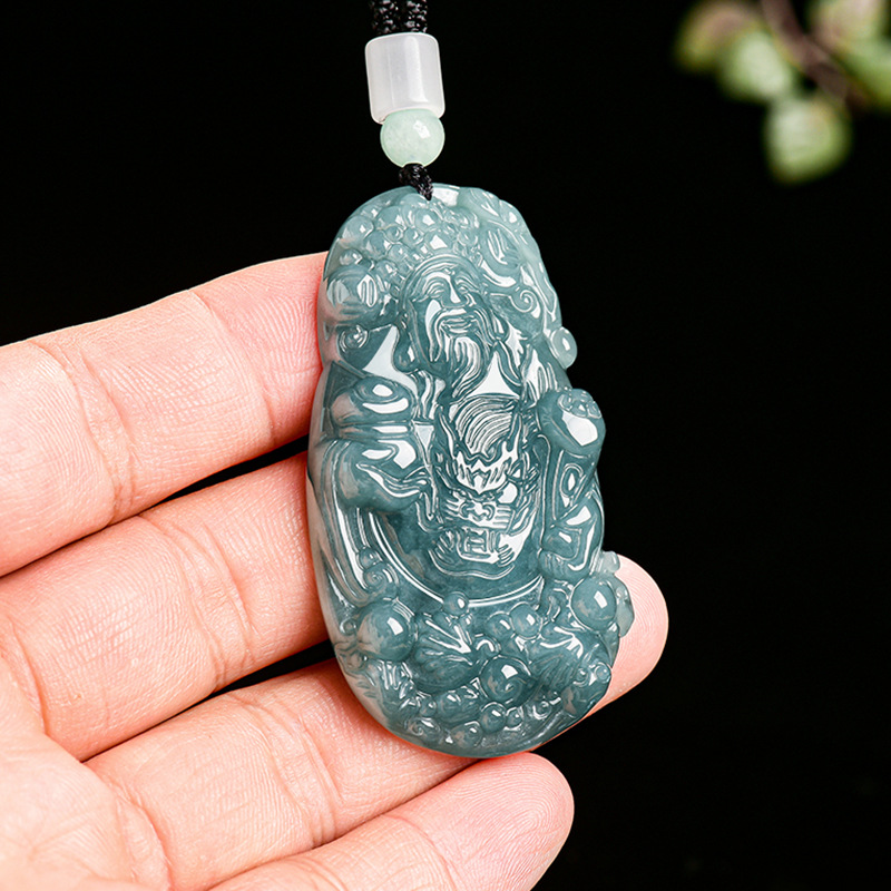 พม่า Jadeite God of Wealth จี้ - Vintage Fashion Accessories บทวิจารณ์และราคา