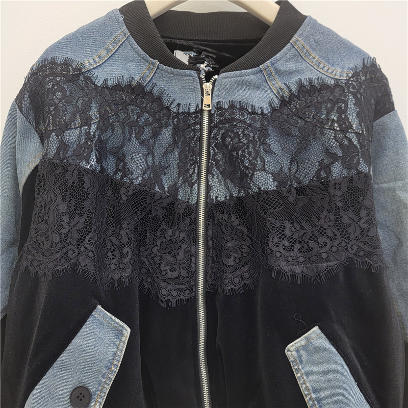 แจ็คเก็ตเบสบอลคอปกแบบมีซิป ผ้า - Velvet Blazer Vintage บทวิจารณ์และราคา