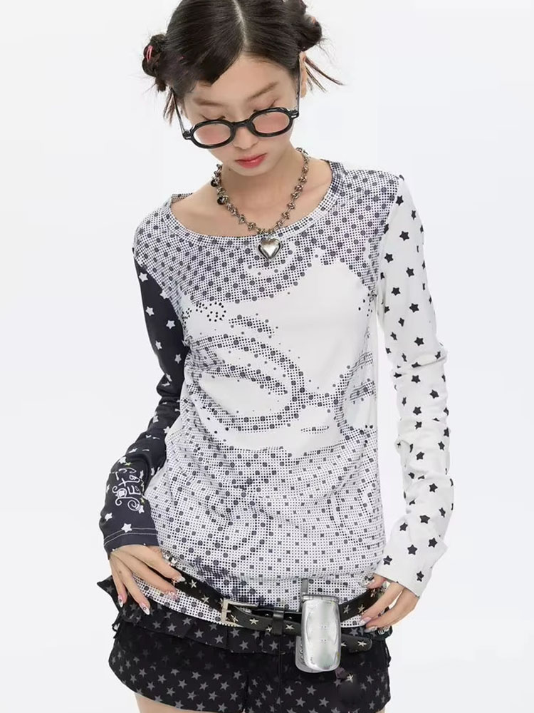 เสื้อยืดแขนยาวสไตล์ Y2k สำหรับ - Vintage Fashion Y2K บทวิจารณ์และราคา