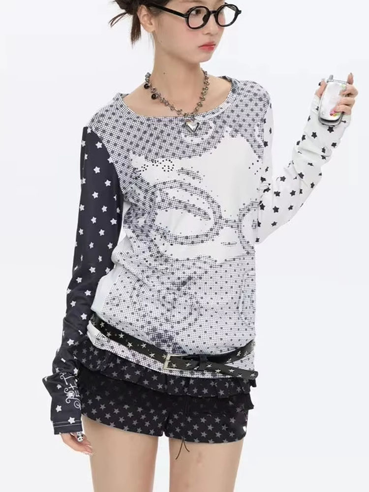 เสื้อยืดแขนยาวสไตล์ Y2k สำหรับ - Vintage Fashion Y2K บทวิจารณ์และราคา