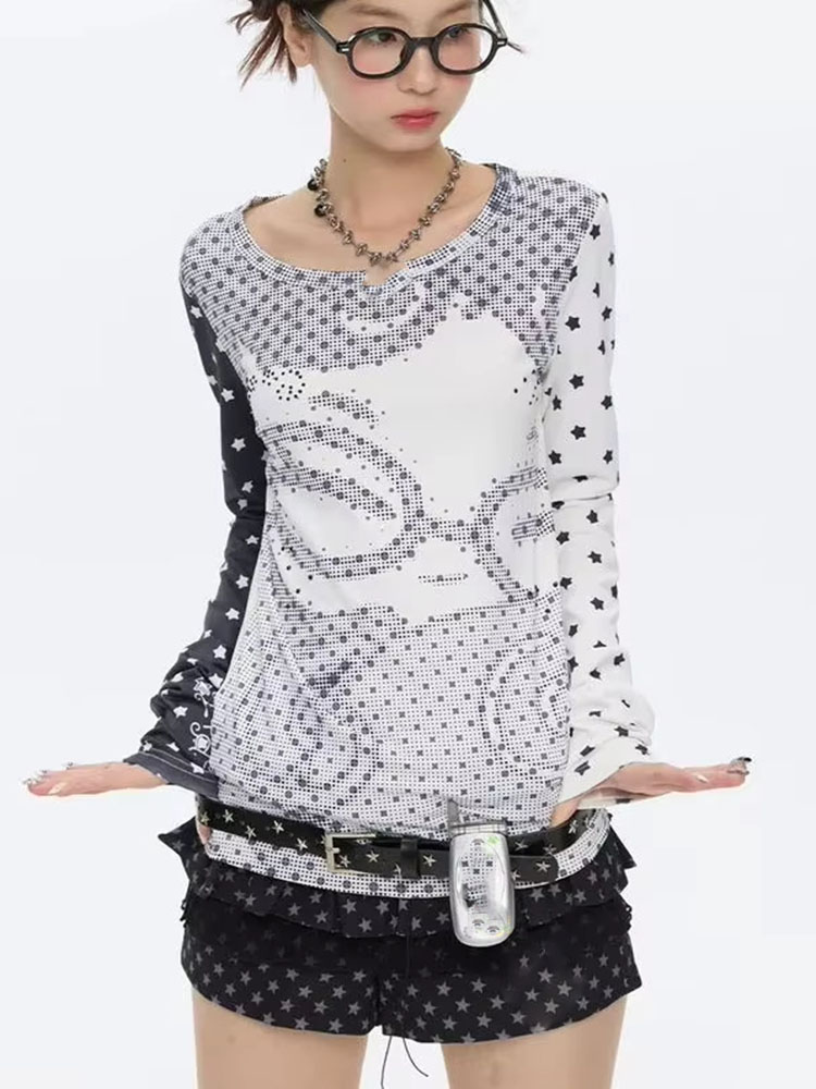 เสื้อยืดแขนยาวสไตล์ Y2k สำหรับ - Vintage Fashion Y2K บทวิจารณ์และราคา