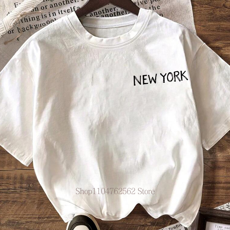 เสื้อยืดพิมพ์ลายเมืองนิวยอร์กส - Vintage Fashion York บทวิจารณ์และราคา