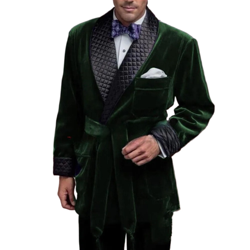 กํามะหยี่สีเขียวสูบบุหรี่แจ็คเ - Velvet Blazer Vintage บทวิจารณ์และราคา
