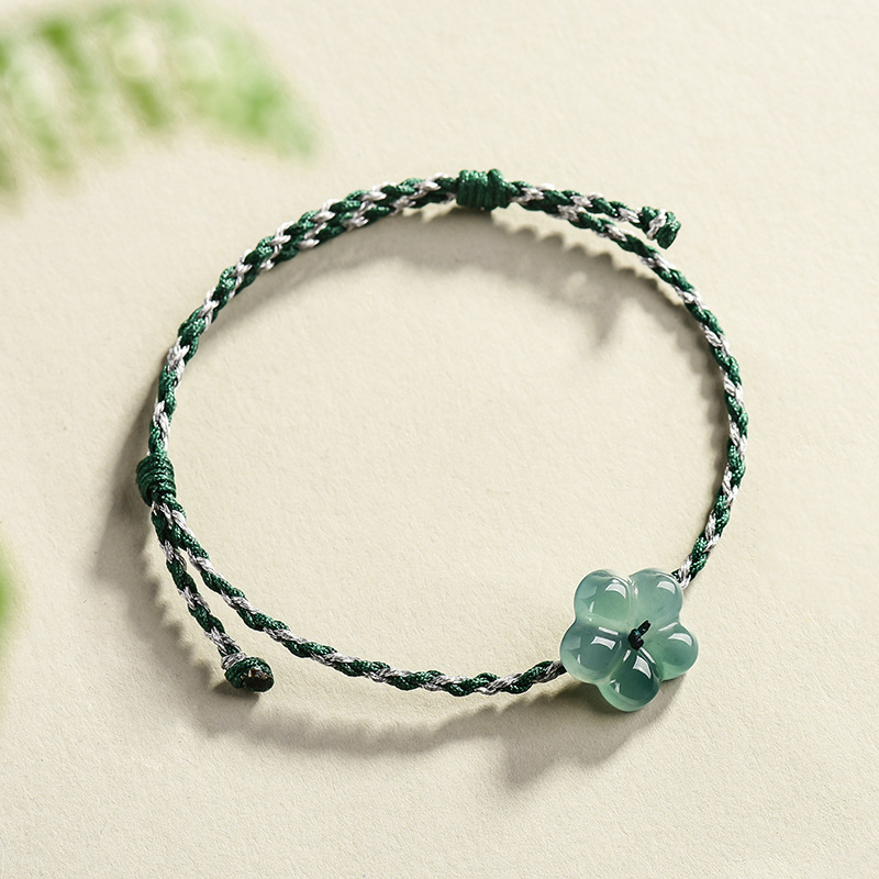 หยกพม่าสร้อยข้อมือหยกธรรมชาติเ - Vintage Fashion Accessories บทวิจารณ์และราคา