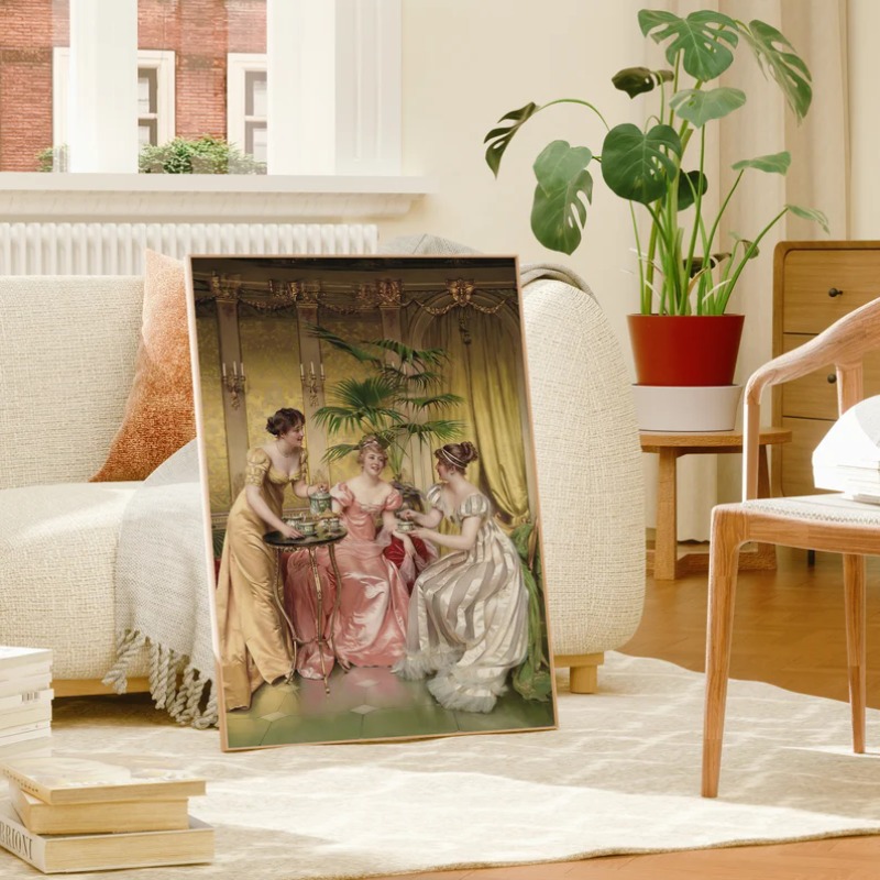 โปสเตอร์ภาพวาดผู้หญิงยุคเรอเนซ - Vintage Fashion Prints For Wall บทวิจารณ์และราคา