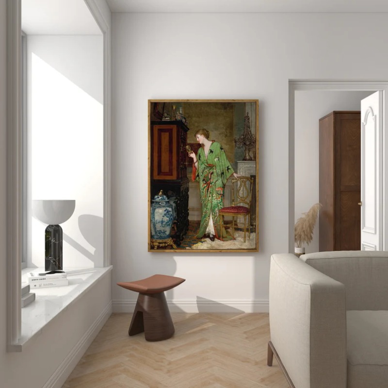 โปสเตอร์ภาพวาดผู้หญิงยุคเรอเนซ - Vintage Fashion Prints For Wall บทวิจารณ์และราคา
