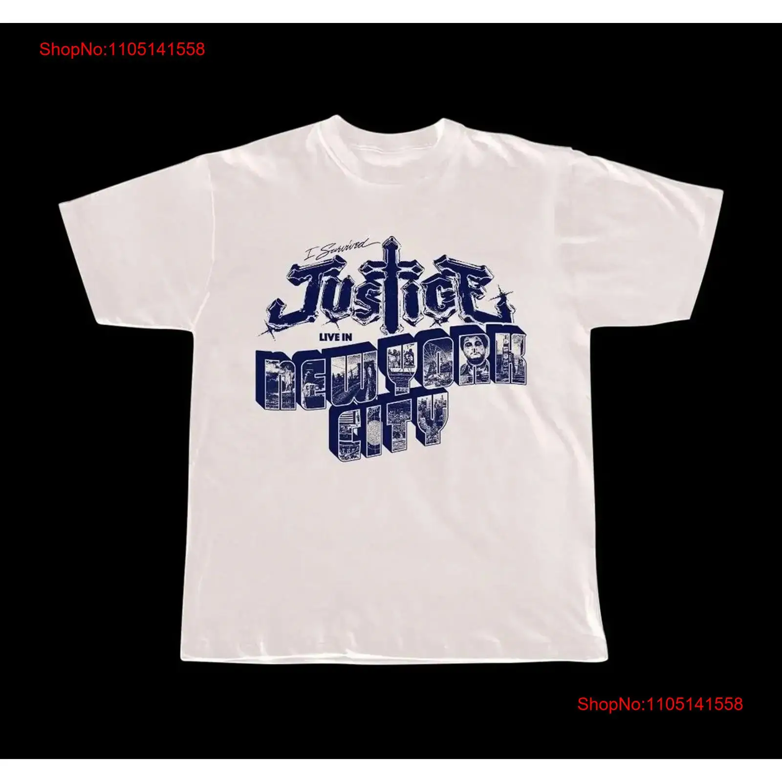 เสื้อยืดวงดนตรีจัสติซ บันด์ ไล - Vintage Fashion York บทวิจารณ์และราคา