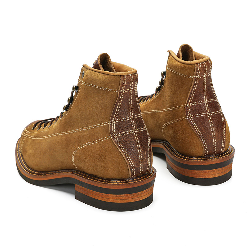 รองเท้าบูทหนังแท้สไตล์วินเทจสำ - Vintage Old Fashion บทวิจารณ์และราคา