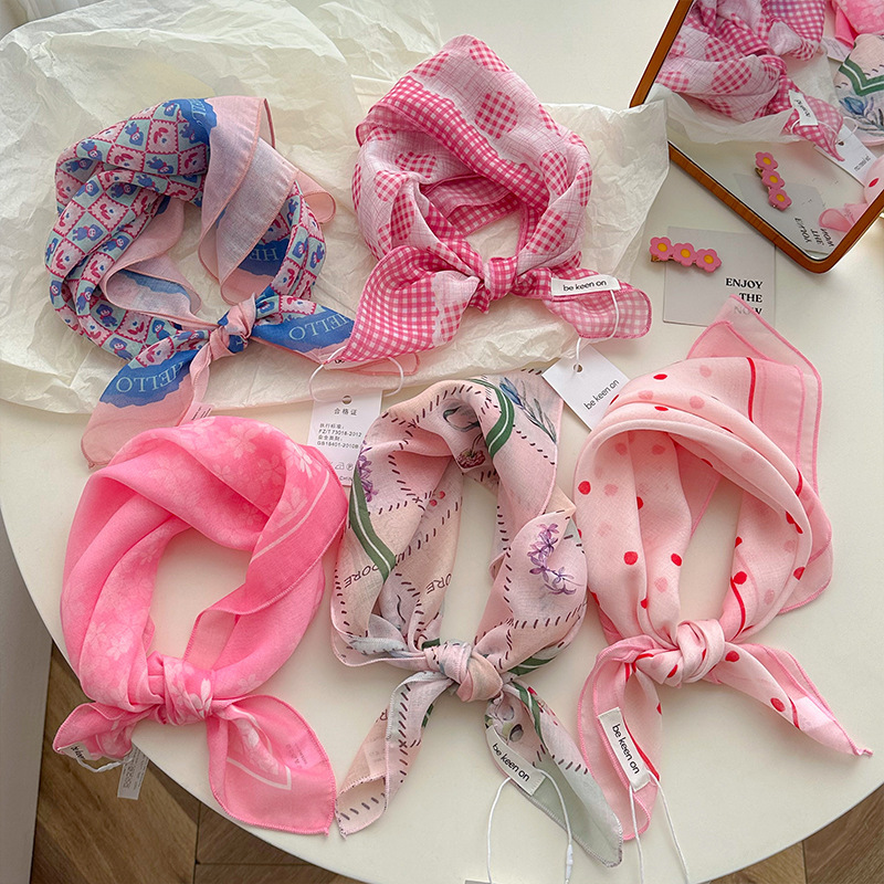 ผ้าพันคอไหมตกแต่งสไตล์ศิลปะ นุ - Fashion Y Vintage บทวิจารณ์และราคา