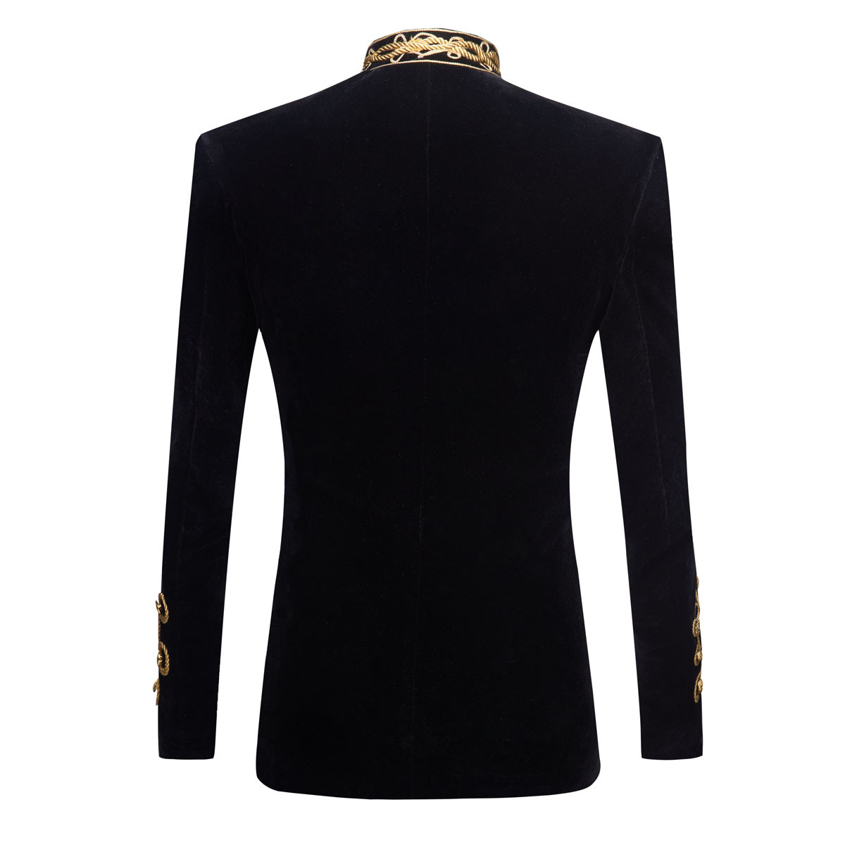 เสื้อสูทกำมะหยี่ปักลายสีทองดำ  - Velvet Blazer Vintage บทวิจารณ์และราคา
